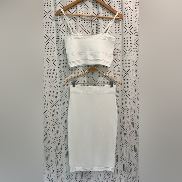 Ba&Sh - Servan & Saturne Ivory Skirt Set - Size Medium - Picture 8 of 9